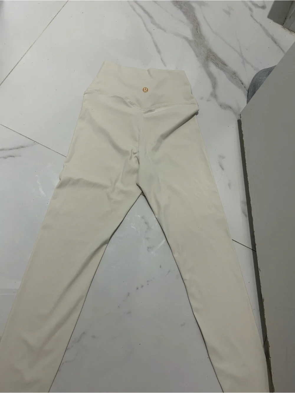 lululemon athletica Girls' High-Rise Cream Leggings